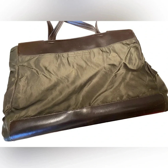 Prada Tote Shoulder Bag 1990s Logo Patch Tote Bag - Picture 13 of 16